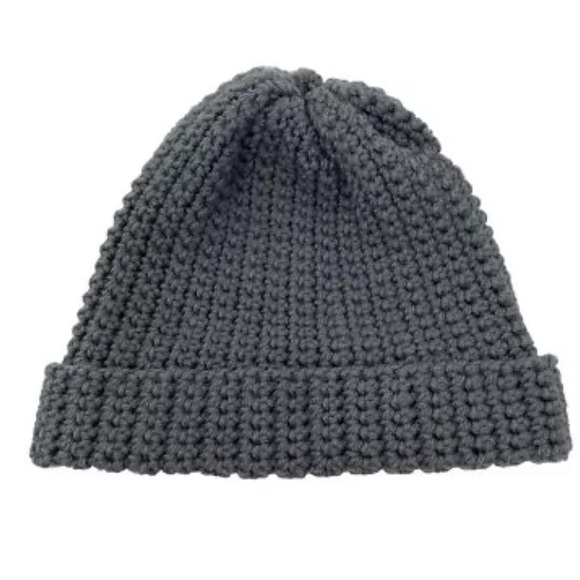 Unisex Adult Homemade Crochet Hat Beanie/Cap Tan or Gray - Picture 3 of 5